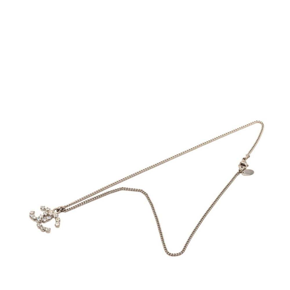 CHANEL Authentic Silver Logo Necklace - Picture 3 of 6